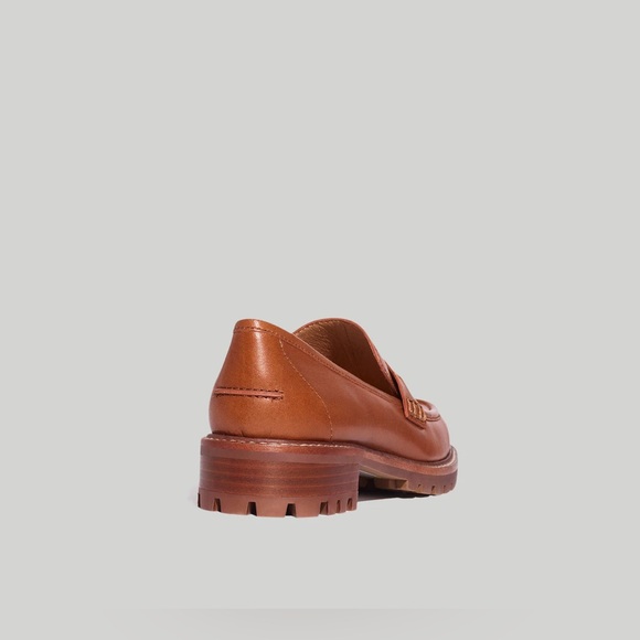 New Madewell The Corinne Lugsole Loafer Women Leather Upper Lining Brown 6.5 - Picture 3 of 8